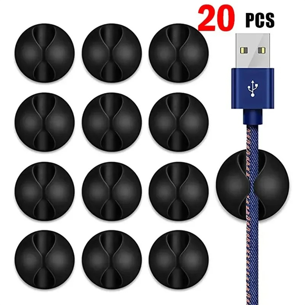 Tippet Line - 20 SZT. Klipsy do kabli USB,